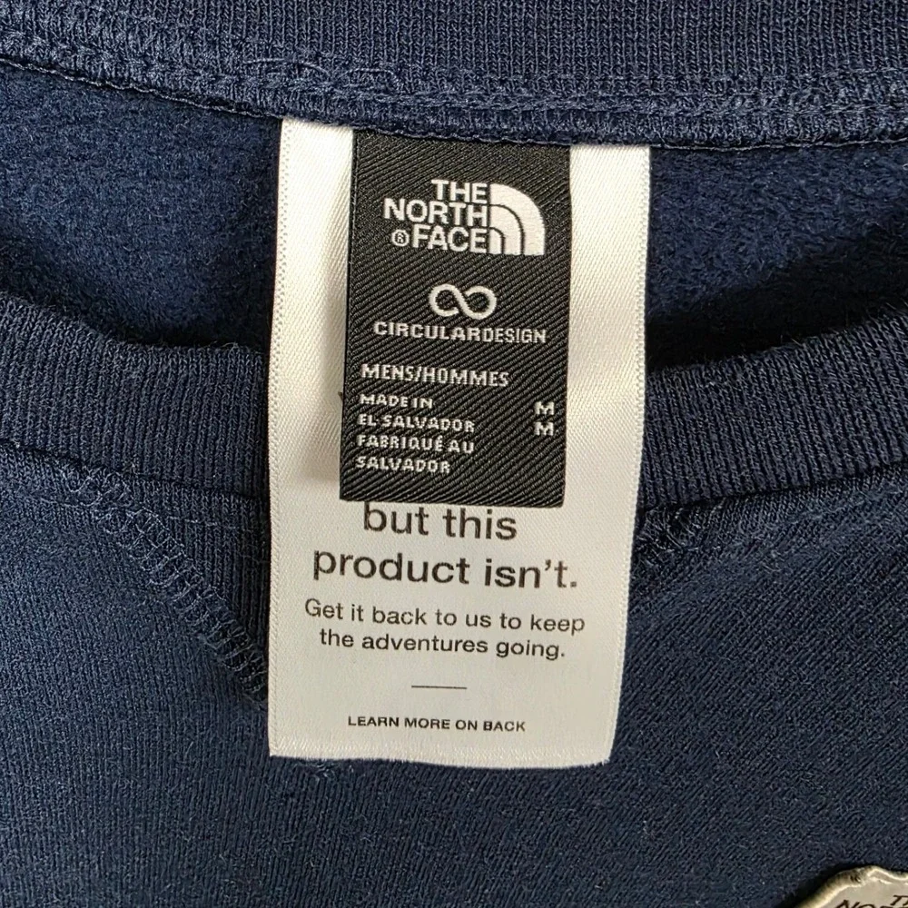 The North Face Crewneck Sweatshirt Men Medium Navy Blue Gorpcore Outdoor EUC